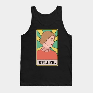 Helen Keller Tarot Card - Female Feminist Novelist Writer Author Literature Read Tank Top